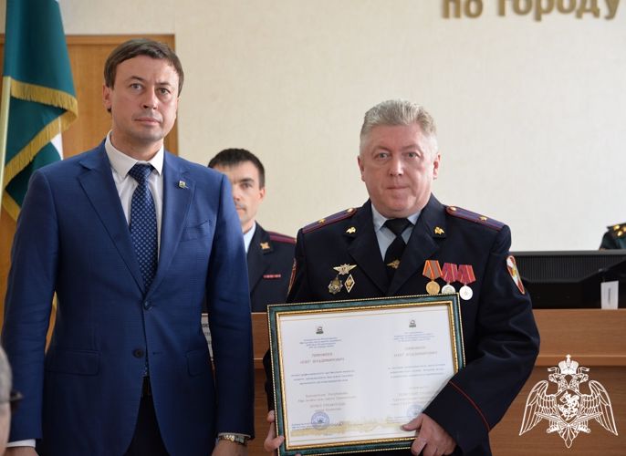 В Управление вневедомственной охраны по городу Уфе прошло торжественное собрание в честь Дня войск национальной гвардии РФ
