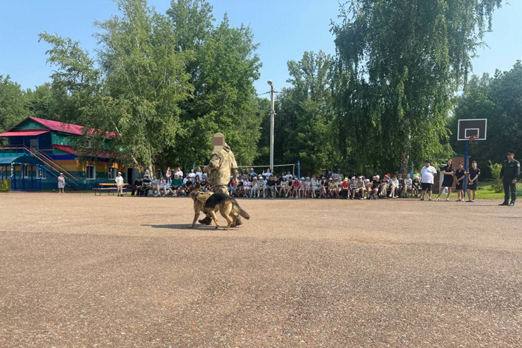 «Каникулы с Росгвардией»: в детском лагере «Радуга» прошла встреча с бойцами спецподразделений
