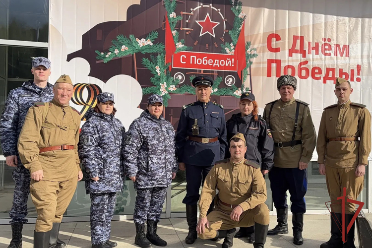 В Башкортостане росгвардейцы приняли участие в обеспечении безопасности передвижной выставки «Поезд Победы» (видео)