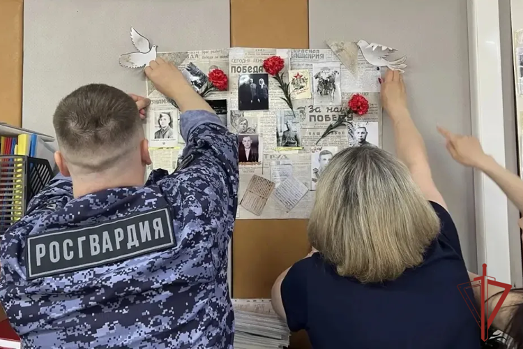 В Чишминском районе сотрудники вневедомственной охраны почтили память героев-родственников