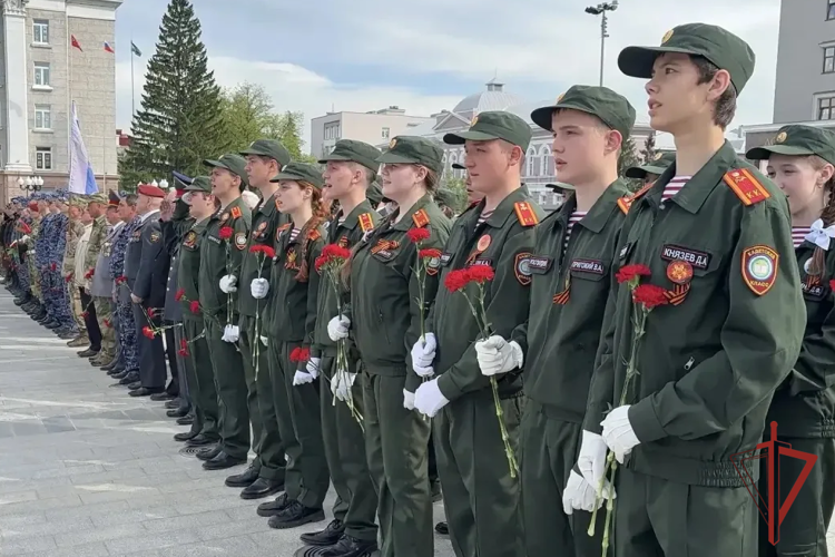 В Уфе состоялось торжественное мероприятие росгвардии в честь 81-й годовщины победы