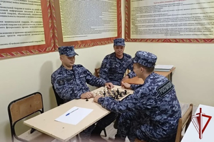 В Давлеканово прошел шахматный турнир среди сотрудников вневедомственной охраны Росгвардии