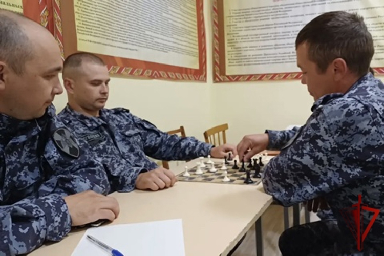 В Давлеканово прошел шахматный турнир среди сотрудников вневедомственной охраны Росгвардии