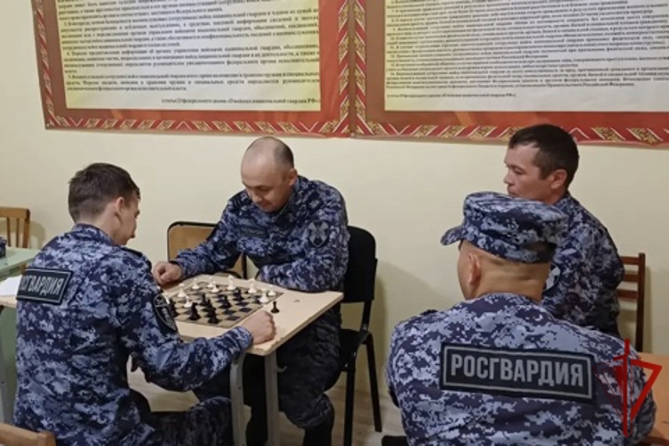 В Давлеканово прошел шахматный турнир среди сотрудников вневедомственной охраны Росгвардии