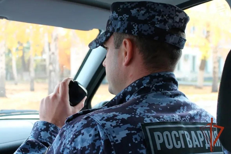 В Башкирии росгвардейцы задержали пьяного водителя и передали его сотрудникам ДПС (фото очевидцев)