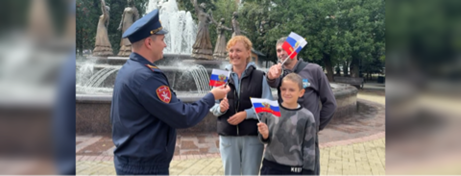 Росгвардейцы Башкортостана провели патриотическую викторину ко Дню флага России в Уфе